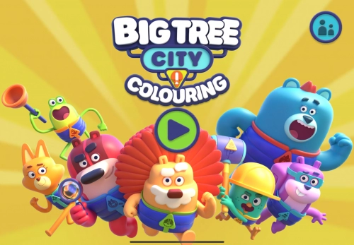 jeu éducatif Big Tree City : Coloring Game
