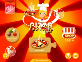 jeu éducatif Pizza Factory for kids