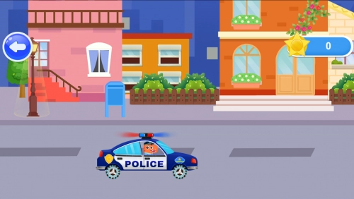 jeu éducatif Voiture de police pour enfants