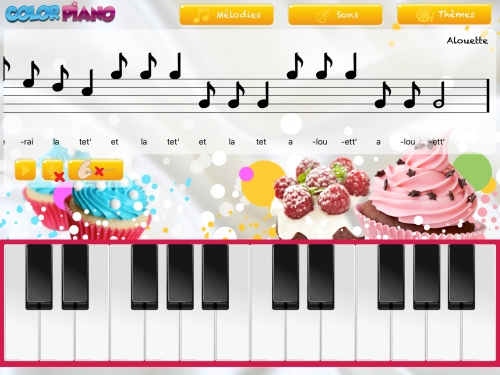 jeu éducatif Color Piano : Initiation au solfège