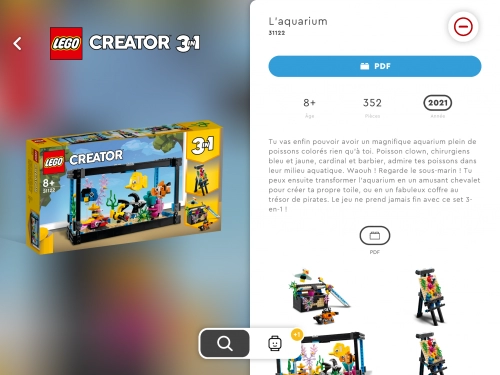jeu éducatif Instructions de montage LEGO