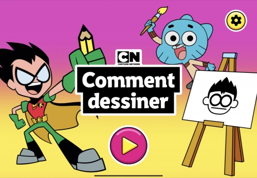 jeu éducatif Cartoon Network : Dessiner