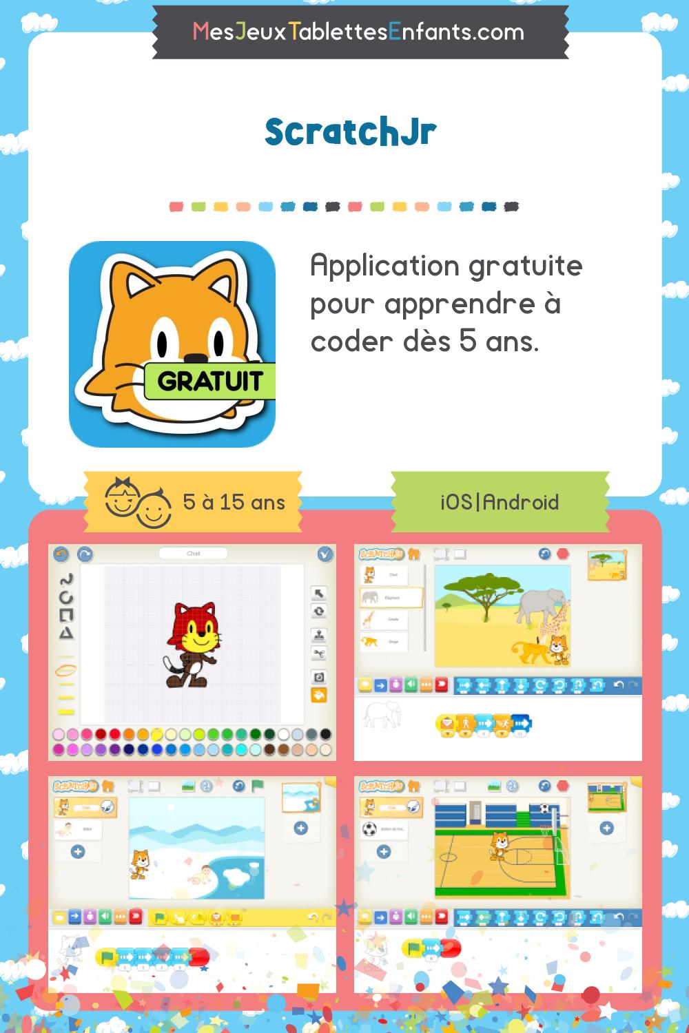 ScratchJr sur iphone et android Jeux et applications éducatives