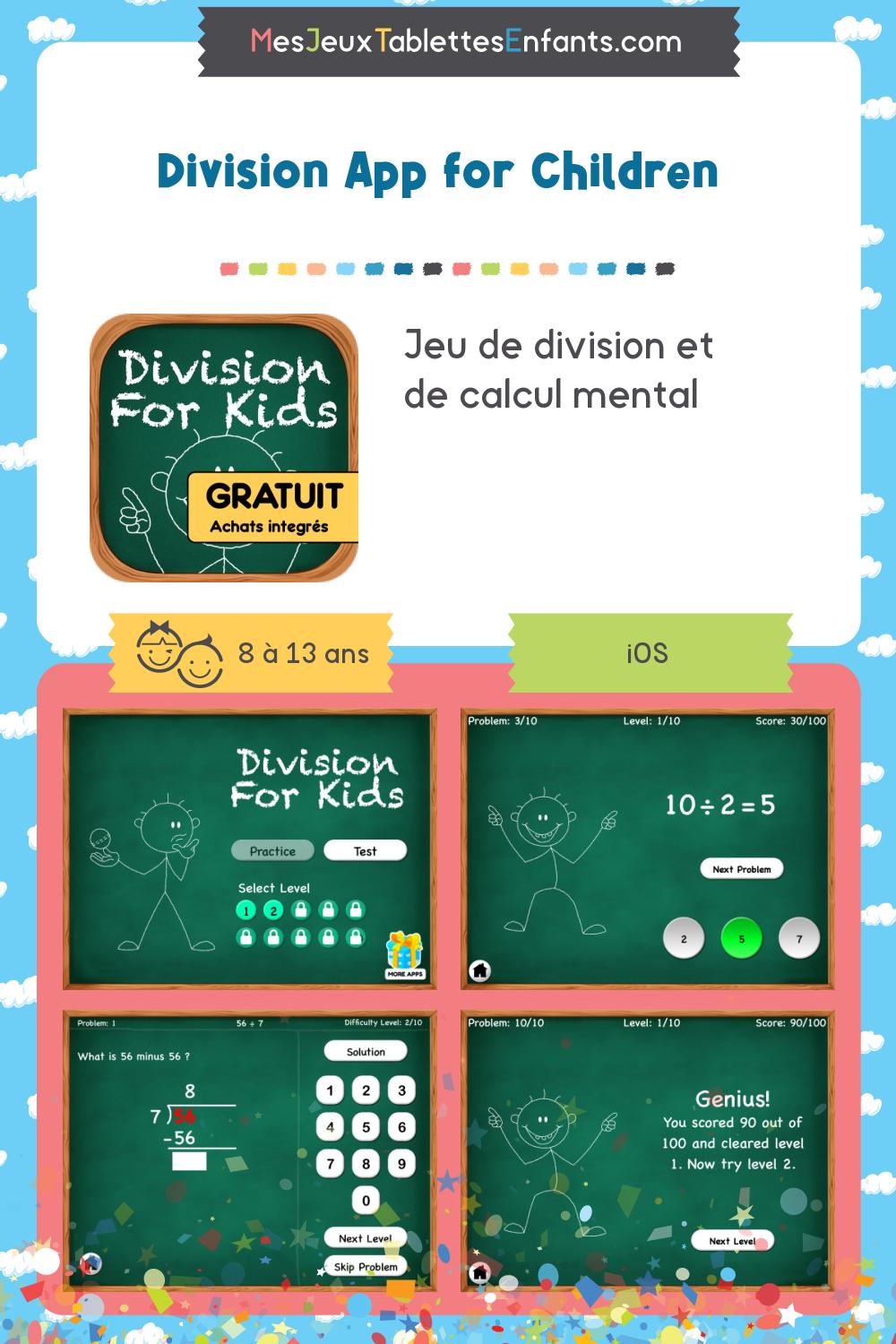 Division App for Children sur iphone Jeux et applications éducatives