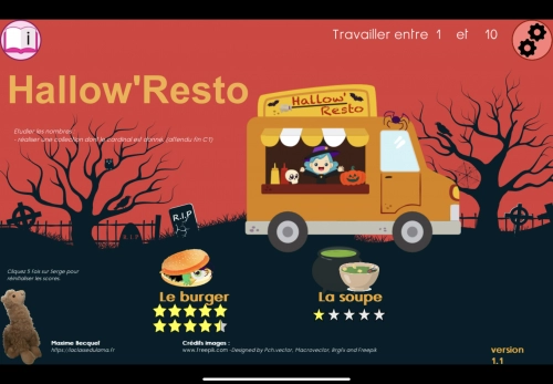 jeu éducatif Hallow Resto