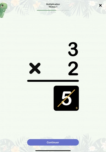 jeu éducatif Dino Math : Calcul Mental