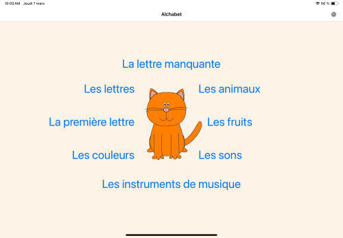 jeu éducatif Alchabet - Apprends l'alphabet