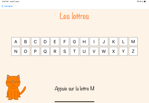 jeu éducatif Alchabet - Apprends l'alphabet