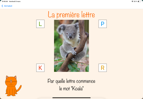 jeu éducatif Alchabet - Apprends l'alphabet