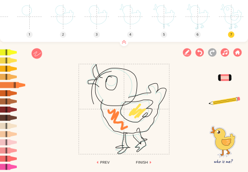 jeu éducatif Easy Draw Animals