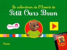 jeu éducatif Calendrier de l'Avent de Petit Ours Brun