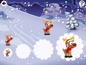 jeu éducatif Actif Jeu Pour Les Enfants Sur Noël Avec le Père Noël et le Renne Rudolph