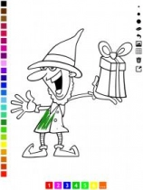 jeu éducatif Actif! Livre de noël à colorier