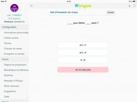 jeu éducatif Apprendre l'anglais avec Wlingua