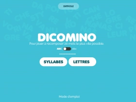 jeu éducatif Dicomino