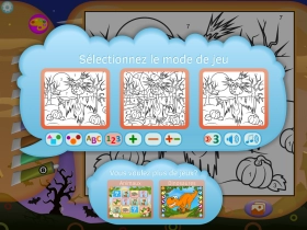 jeu éducatif Coloriages numérotés : Halloween