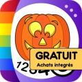 jeu éducatif coloriages numérotés : halloween