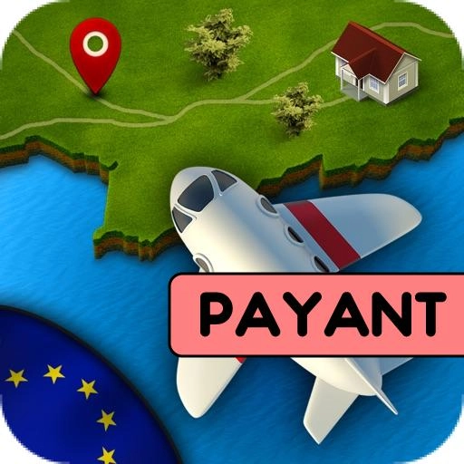 Geo Avion l'Europe tablette ipad android kindle