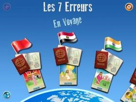 jeu éducatif Les Sept Erreurs : En Voyage