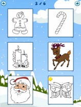 jeu éducatif Kids coloring book christmas