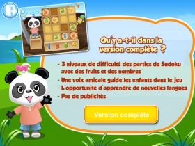 jeu éducatif Sudoku fruità de Lola