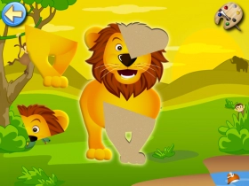 jeu éducatif Savane: Bébés Puzzle