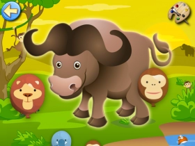 jeu éducatif Savane: Bébés Puzzle