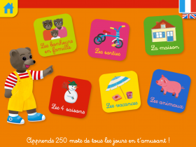 jeu mobile Le grand imagier de Petit Ours Brun
