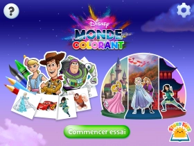 jeu éducatif Monde de coloriage Disney 