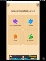 jeu éducatif Table de multiplication, math
