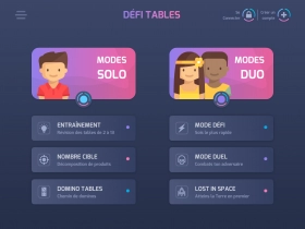 jeu éducatif Défi Tables