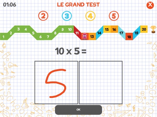 jeu éducatif Tables de multiplications réviser