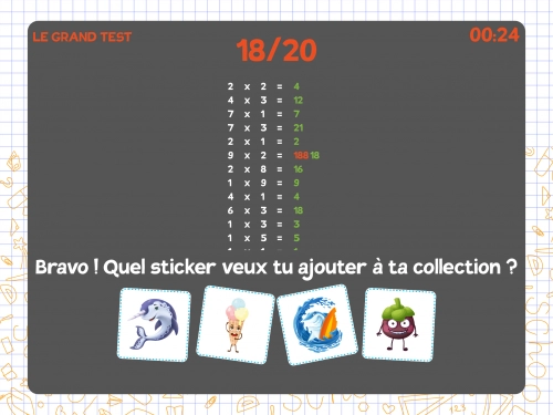 jeu éducatif Tables de multiplications réviser