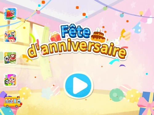 jeu éducatif Fête d'anniversaire de Bébé Panda