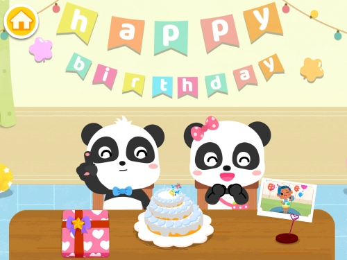 jeu éducatif Fête d'anniversaire de Bébé Panda