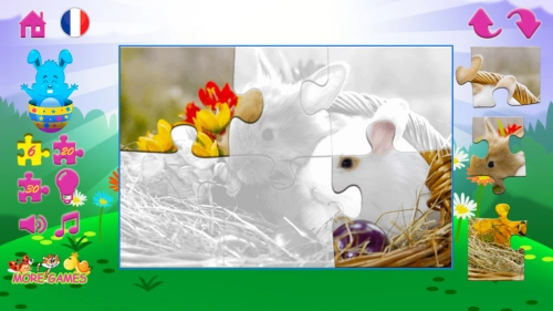 jeu éducatif Puzzles pour enfants à Pâques