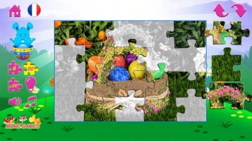 jeu éducatif Puzzles pour enfants à Pâques