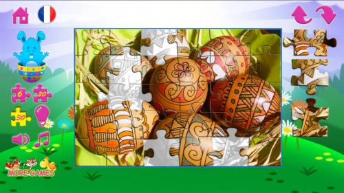 jeu éducatif Puzzles pour enfants à Pâques