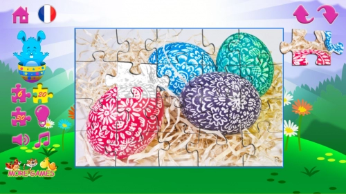 jeu éducatif Puzzles pour enfants à Pâques