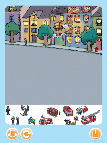 application enfant Imagerie Pompiers Interactive