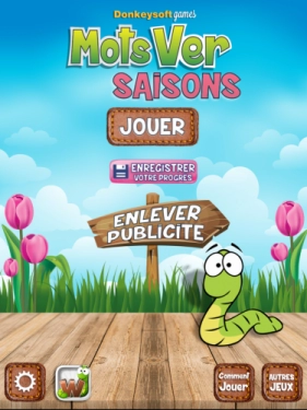 jeu éducatif Mot ver saisons 