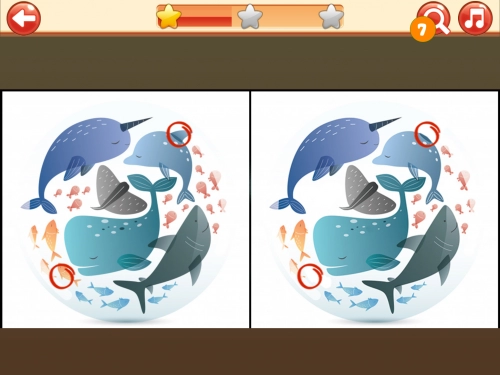 jeu éducatif Trouvez la différence