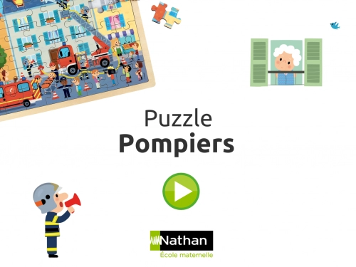 jeu éducatif Maxi puzzle Les pompiers