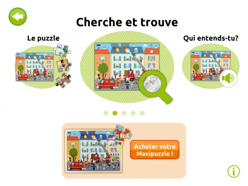 jeu éducatif Maxi puzzle Les pompiers