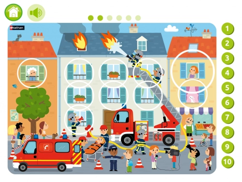 jeu éducatif Maxi puzzle Les pompiers