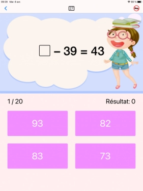 jeu éducatif Exercices  de math CE1