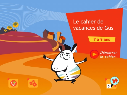 jeu éducatif Cahier Gus 7 à  9 ans