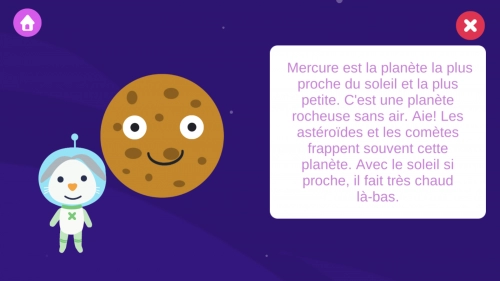 jeu éducatif Kid's Solar System - Space Adventure