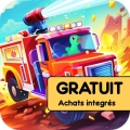jeu éducatif camion de pompier dinosaure