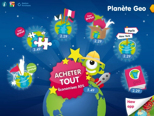 jeu éducatif Planète Geo - Jeux Enfants